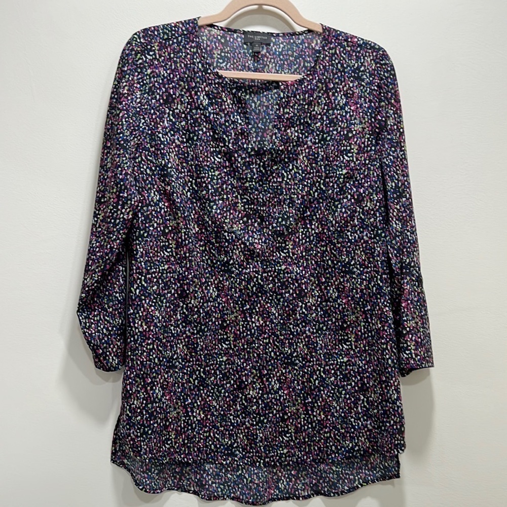THE Limited Multicolor 3/4 Sleeve Top Size Medium